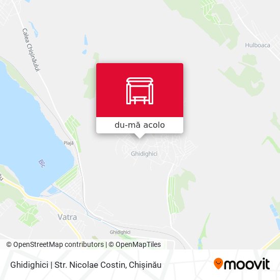 Hartă Ghidighici | Str. Nicolae Costin