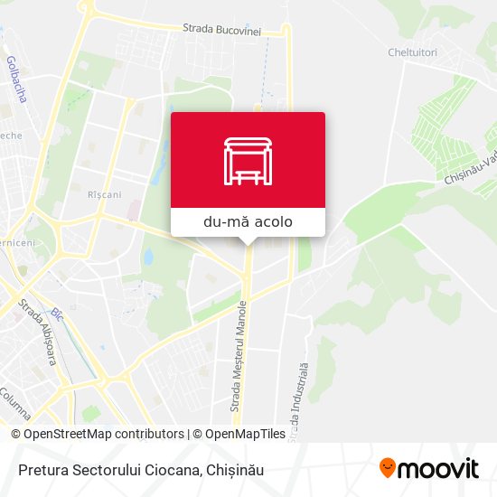 Hartă Pretura Sectorului Ciocana