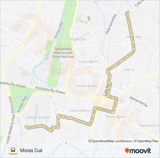 Mapa de 5 de autobús